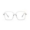 Glasses B309 Square Thin Frame Large Frame Tortoiseshell Transparent Student Flat Mirror