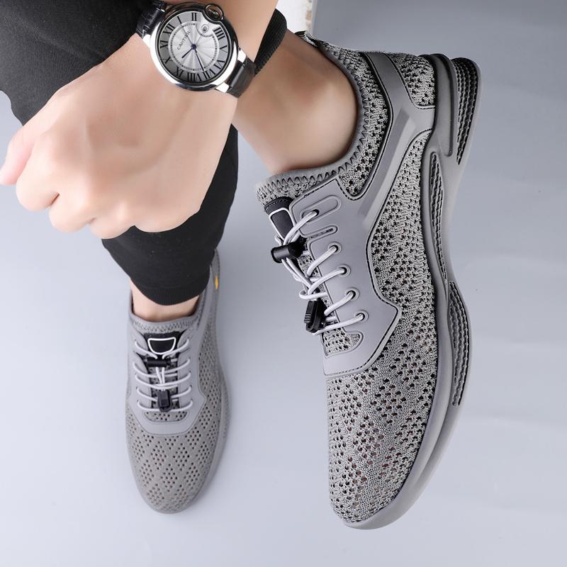 Fashion Summer Men's Breathable Flats Hollow Out Casual Shoes Fashion Outdoor Soft Sole Comfort Walk Sneakers Commute Casual Mesh Shoes