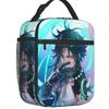 Genshin Impact Fall Kazuha Insulated Lunch Bag for Women Resuable Anime Game Cooler Thermal Lunch Box Kids School Children