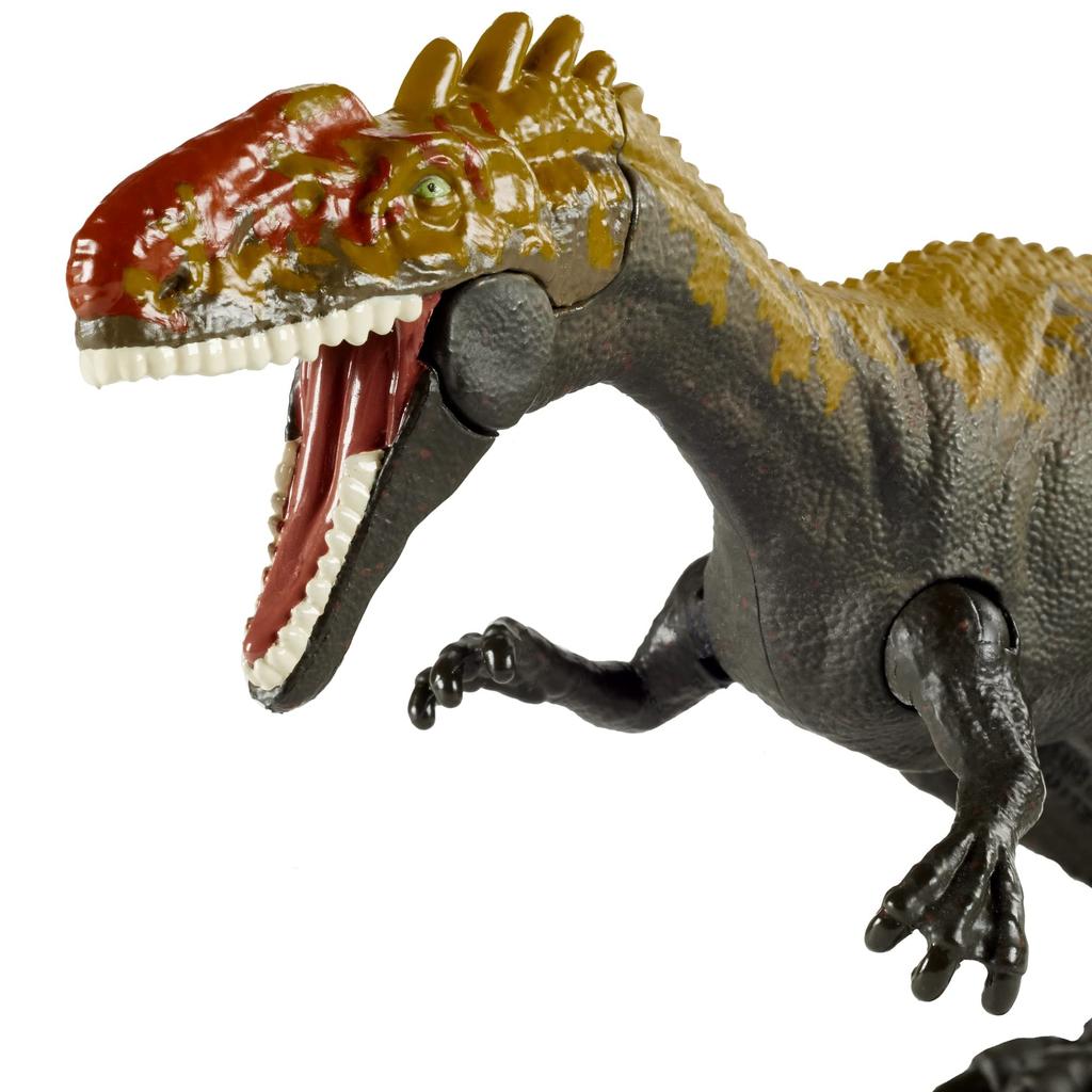 Mattel Jurassic World Real Mini Action Figure Monolophosaurus anni e GVG51 (MONDO GIURASSICO) [Lunghezza totale 20 cm] [4 in su]