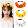 Sonnenblume Elastisches Stirnband Ungiftig Böhmische Haaraccessoires Blumenkranz Verstellbar Künstliche Gänseblümchen Blumen-Stirnband