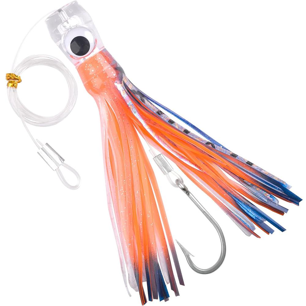 6Pcs 68g/108g Saltwater Trolling Lure Octopus Skirts Lures Big Game Bait for Marlin Tuna Wahoo Skirted Deep Sea Fishing Lures