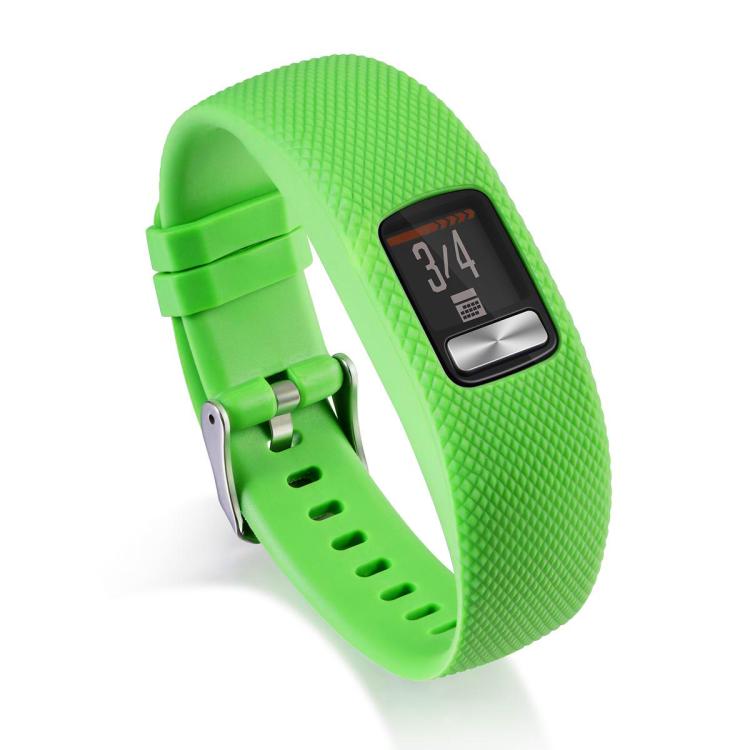 Pro Garmin Vivofit 4 xDfind Stříbrná přezka Silikonový sportovní řemínek