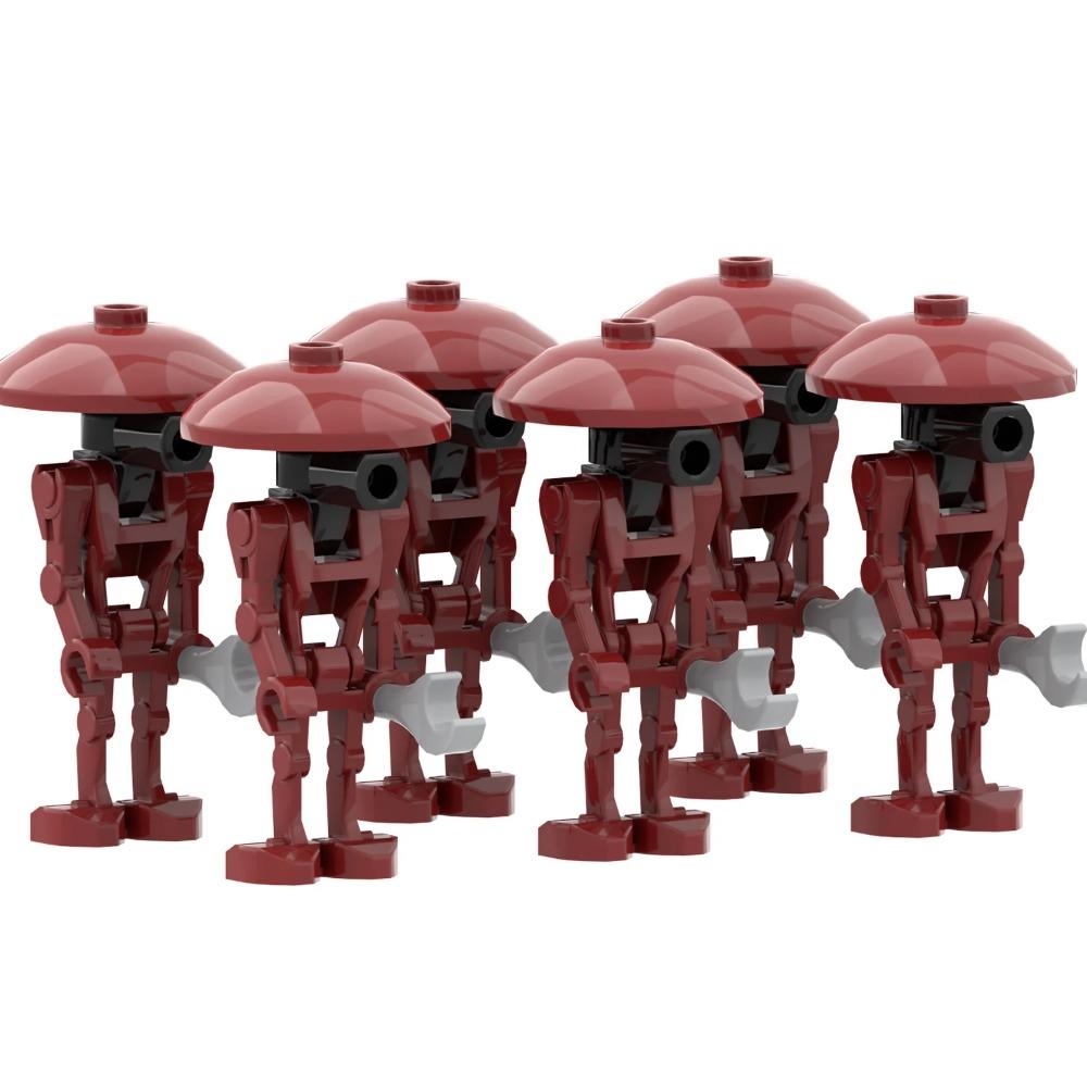 MOOXI Space Wars Series Robot Model MOC Brick DIY Diorama Adult Children Toys Building Block Set Montessori Gift Room Decoration