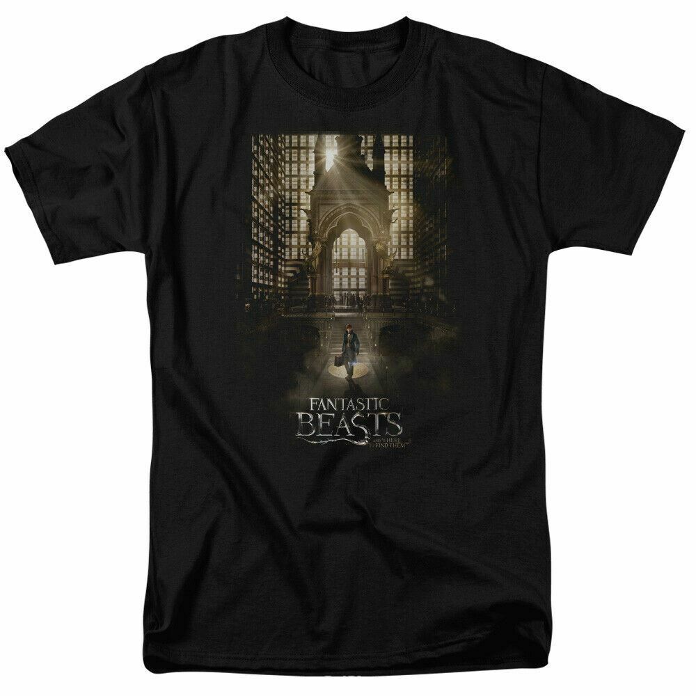 26 Fantastic Beasts Poster T Shirt Mens Licensed Fantasy Movie Tee Black Unisex T-Shirt XL