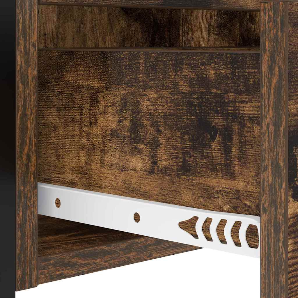 Nightstand Set (2 Pcs) Smoked Oak 40 X 31 X 60 Cm