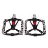 1 pár pedálů z hliníkové slitiny Černé vyhloubené protiskluzové příslušenství pro horská silniční kola