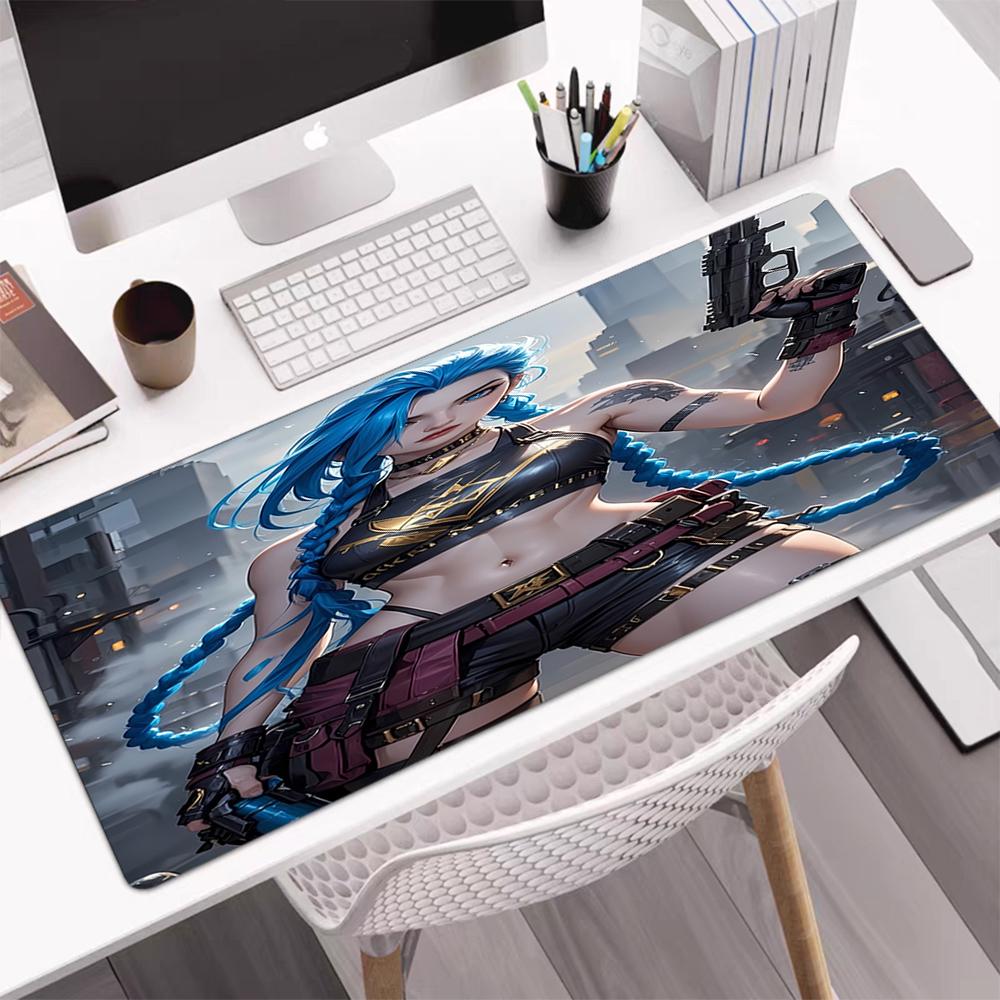 Jinx Theme Mouse Pad, Non Slip Rubber Base, Multifunctional Office & Home Decor, Perfect for Workspace Personalization.