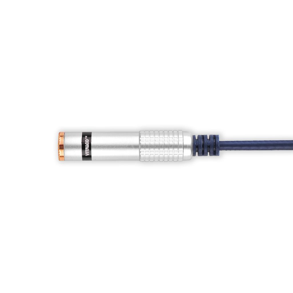 Adapter jack 3,5 stereo wtyk - jack 6,3 stereo gniazdo vitalco (a1)