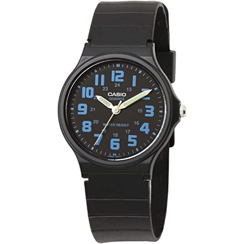

CASIO MQ-71-2B Basic Analog Watch with Blue Indexes for Men and Women, Unisex, and Kids.