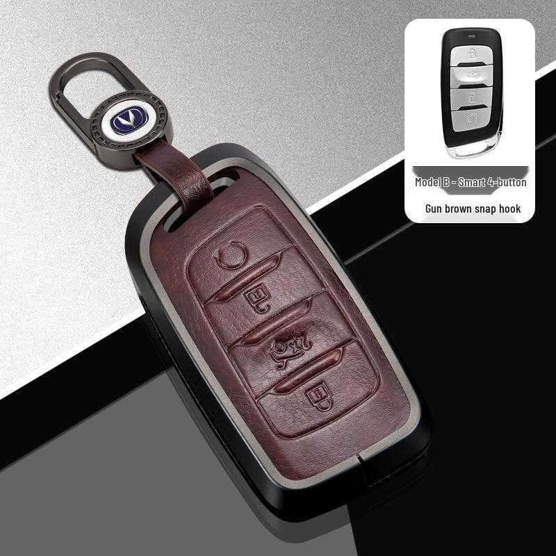 Changan Car Key Cover for Third Gen CS75 Plus, Yidong Plus, CS55, and CS35 Plus