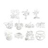 5 Pcs Ghosted Cutting Dies Embossings Stencils Halloween Metal Die Cuts for DIY Scrapbooking Card Decoration