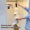 Cap Holder for Cupboard Baseball Cap Hanger with 8 Clips Wall Vertical Hat Organizer for Wardrobe Sports Caps Hats Storage