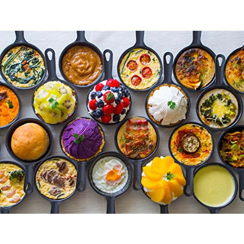 Pearl Metal Easy Cooking Iron Petit Grill Pan, 9cm, Set of 2, Made In Tsubame-Sanjo, Japan, HB-3280