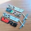 3D Metal RS Logo VRS Emblem Car Grill Badge For Skoda Kodiaq Rapid Fabia Octavia 1 2 3 A5 A7 MK1 MK3 MK4 VRS Sticker Accessories