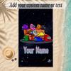 Beach TowelAmong Us Custom Name Text Personalized Soft Towel for Beach Pool Indoor Home Decor Gift