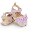 Adorable Baby Girl's Princess Sandals with Bowknot - Non-Slip, Breathable Fabric for Spring/Summer Casual Wear