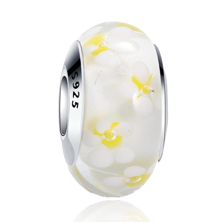 Copper Murano Glass Charms Fit Original Bracelets Round Murano Glass Charms Beads Diy Women Jewelry Gifts For Women