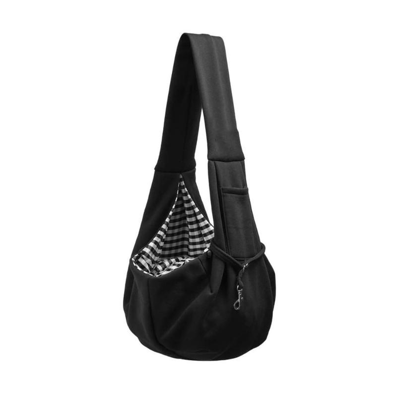 

Multipurpose Reversible Pet Carrier for Small Breeds Dog Cats Slings Bag with Adjustable Strap and Ventilation Design чорний