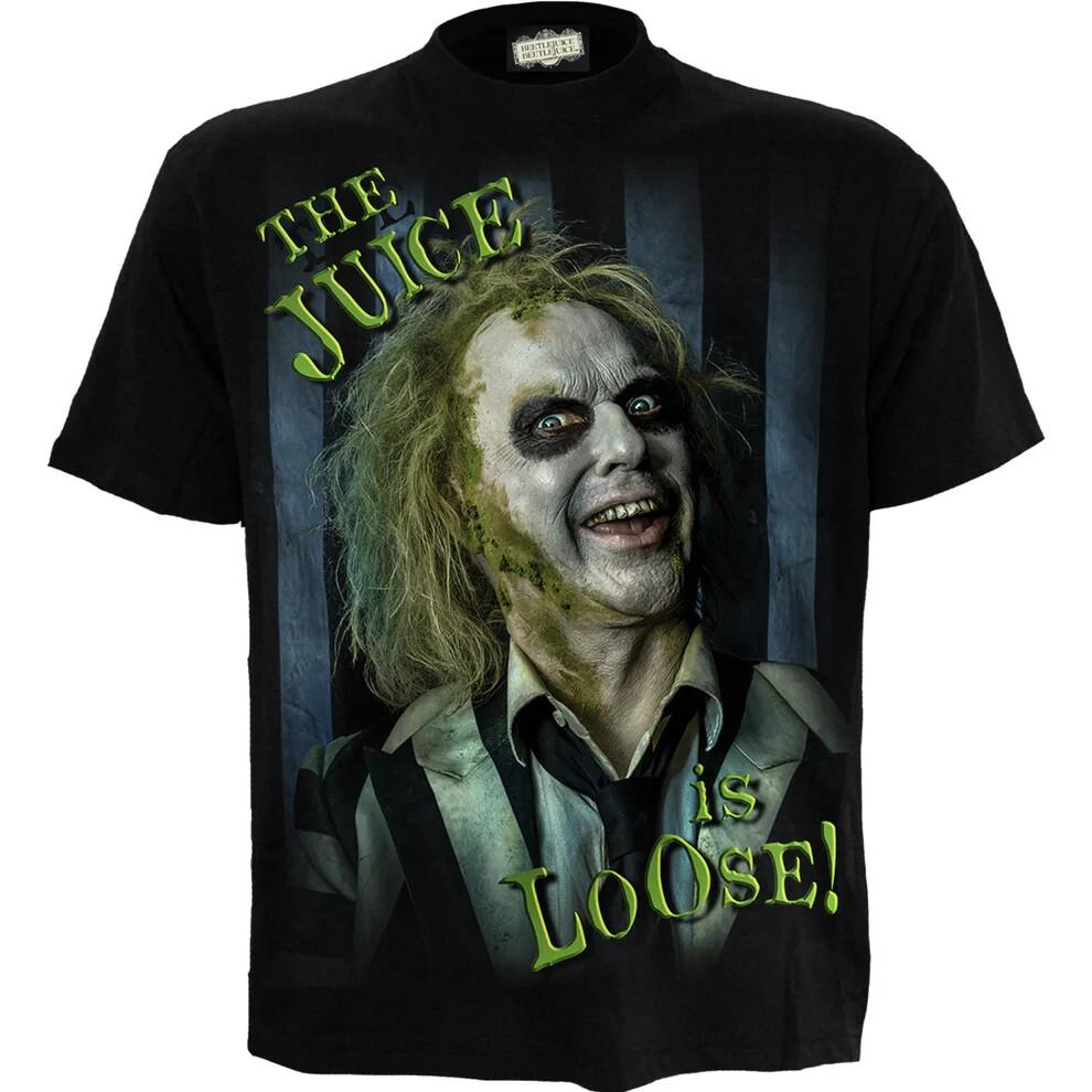 OFFICIAL LICENSED BEETLEJUICE 2 E T-SHIRT Loose Hit TV Series Game Move