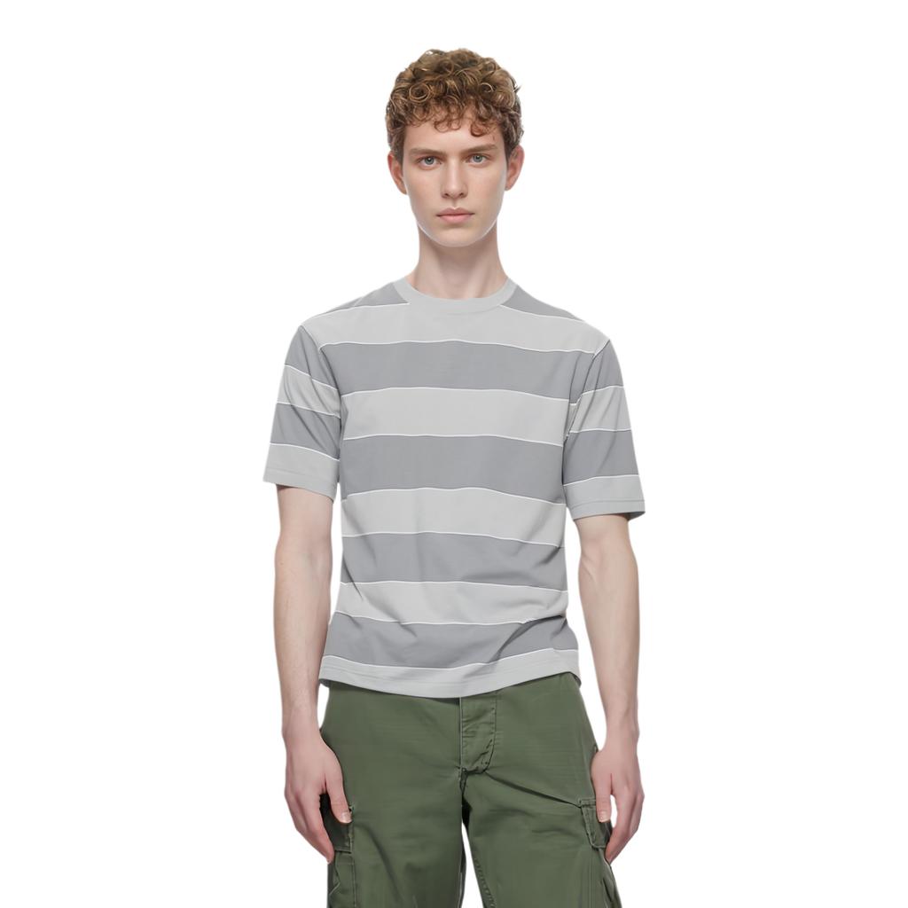 UNIQLO Oversized Striped Short Sleeve T-Shirt Men tops 457714-06