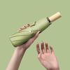 Tian Ai 8-Rib UV Folding Umbrella with Wooden Handle