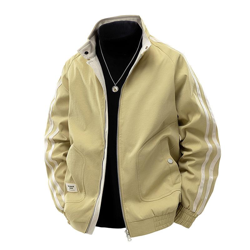 Spring New Stand-up Collar Jacket Men's Jacket Men's Clothing Plus A Large Size Casual Baseball Uniform Top