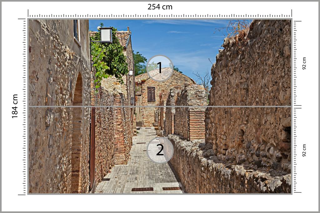 Photomural Italian Street Smooth Vinyl 254x184