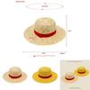 One Piece Luffy Sommer-Strohhut im Vintage-Stil zum Sonnenschutz für Familien-Strandtage