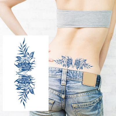 Juice Tattoo Sticker Detachable Vivid Clear Image Waterproof Temporary Body Art Semi-Permanent Sexy Herbal Tattoo Decal Unisex  Use