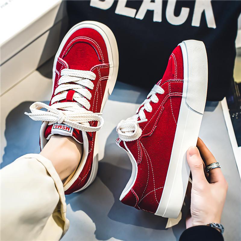 Board shoes summer new black canvas shoes student platform breathable sports and leisure