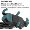 Motorcycle Phone Holder 15W Wireless Charger Fast Charging Shockproof Anti Theft Handlebar Phone Bracket Bike Cellphone Support