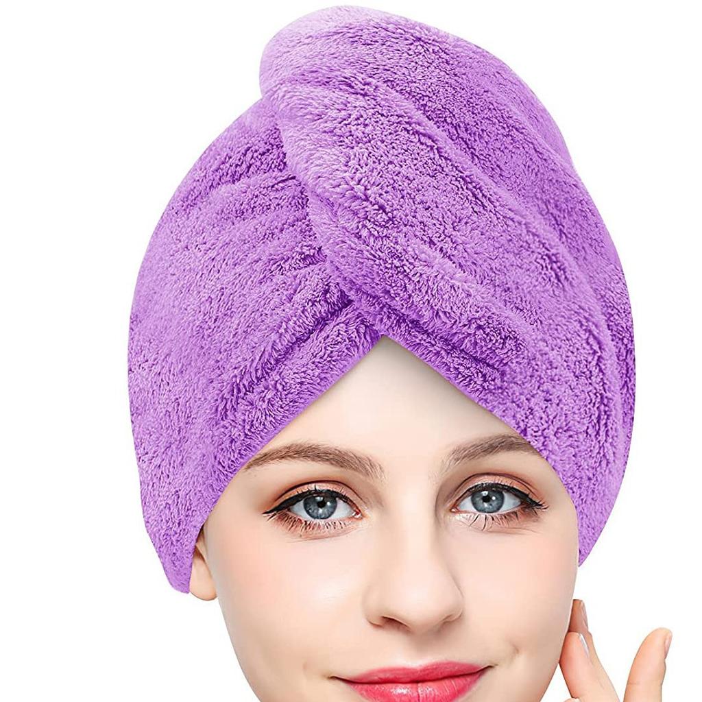 1pcs Microfiber Hair Towel Wrap For Women Anti Frizz, Super Absorbent Quick Dry Hair Turban For Drying Curly Long Thick Hair,Wet Hair Towel Wrap