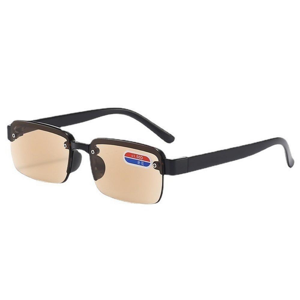 +100 To +400 Half Rim Reading Glasses Men Women Crystal Glass Lens Presbyopia Glasses with Grade