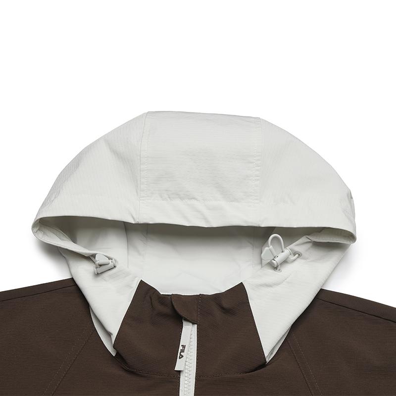 Fila Veste à capuche tissée originale mode rétro décontractée polyvalente confortable élégante pour hommes F11M539706F-BN