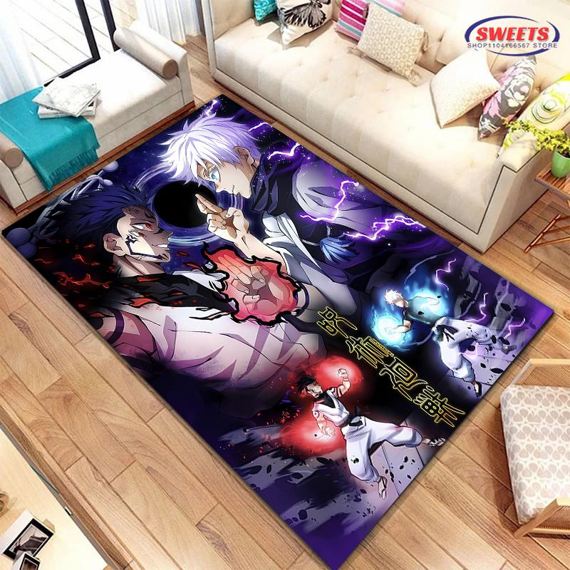 New Shelves ! Jujutsu Kaisen Gojo Satoru Carpet, Living Room Bedroom Office Kid's Room of Choice, Non-slip Machine Washable Mat
