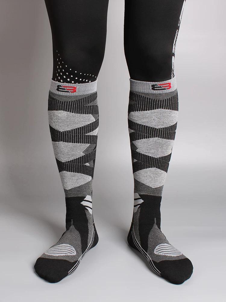 Winter Professional Ski Socks, Thickeneded, Warm, Non-Slip, Long Socks, Outdoor Mountaineering Sports Socks, Compression Calf Socks for Women