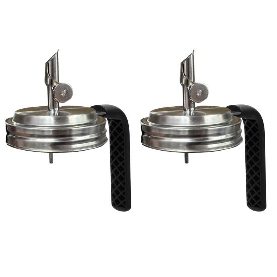 Mason Jar Pour Spout Lid for Ball Regular Mouth Jars Oil Dispenser Lid for Oil Vinegar Syrup Milk Stainless Steel Dust Caps