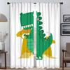 Domácí interiérové závěsy do obývacího pokoje Roztomilý dinosauří dělící zatemňovací závěs Halloweenská dekorace Tyl do ložnice Stínidla