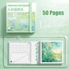 1Set Mini Painting Notebook For Students Portable Pocket Notebook Sketching Watercolor Palette Set Portable Watercolor Palette