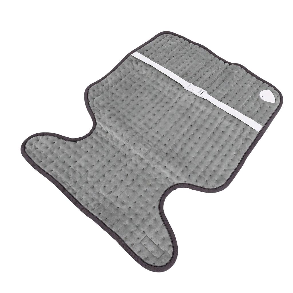 Tapis Chauffant Électrique pour le Dos 6 Niveaux de Chaleur 4 Minuteries Protection d'Arrêt Automatique Tapis Chauffant Lavable