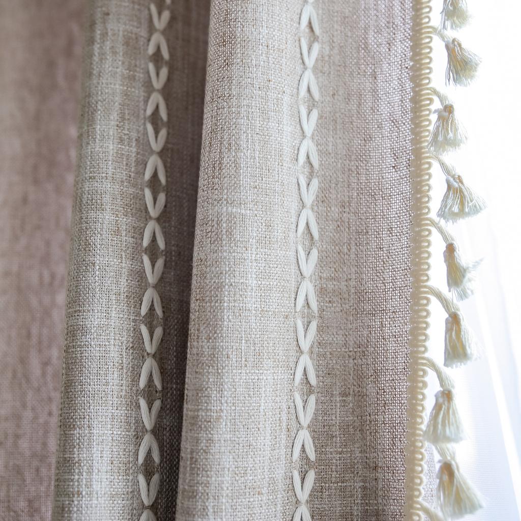 Short Curtain American Country Half Curtain Pull Curtain Bay Window Kitchen Blackout Small Curtain Coffee Curtain