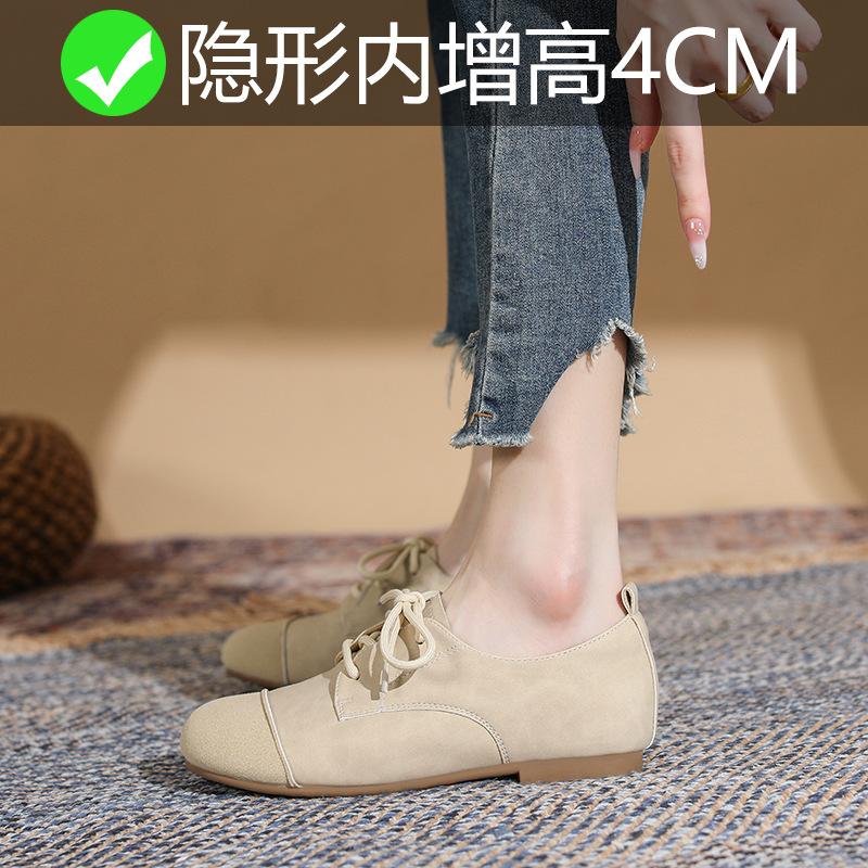 

Женские туфли на шнуровке, одинарные туфли на плоской подошве, в стиле ретро, из мягкой кожи, лоферы на одной педали 34