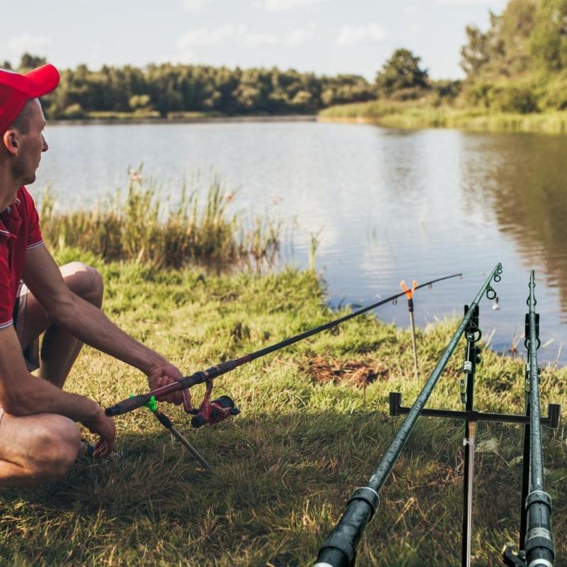 Extendable Fishing Rod Holder Adjustable Carps Fishing Banks Stick Replacement Fishing Rod Pods Rest for Bites Alarm