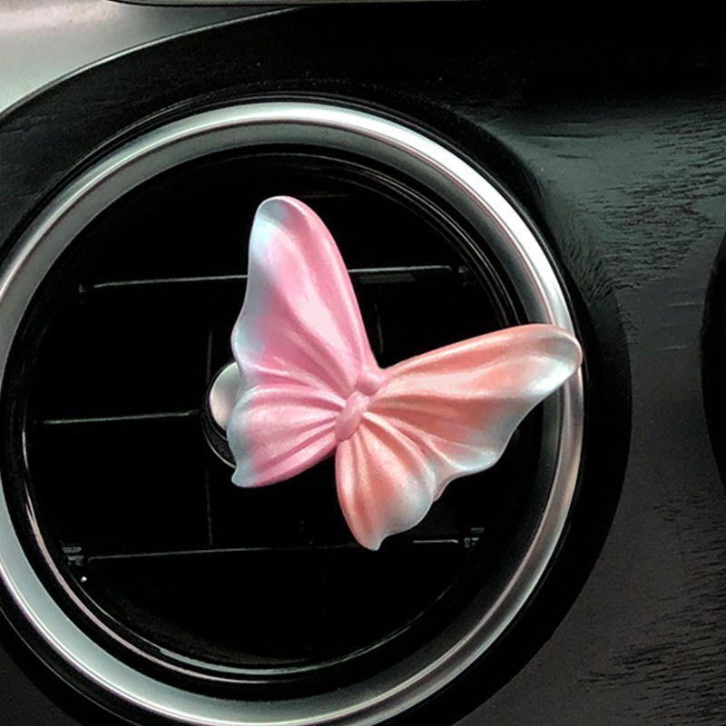 High-End Butterfly Air Vent Decoration Car Fragrance Car Perfume Flower Aroma Diffuser Stone Car Interior Decoration