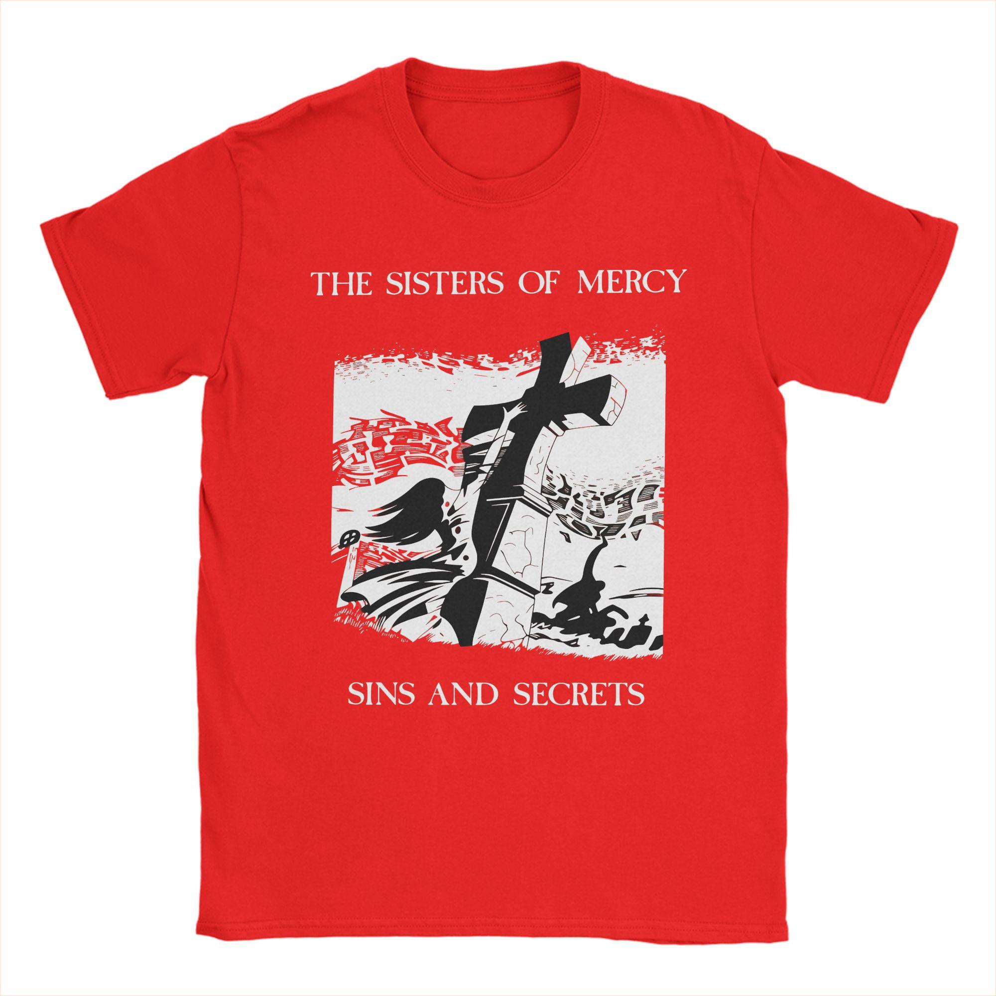 

The Sisters of Mercy T Shirt Mens 100 Cotton Funny TShirt O Neck Tee Shirt Short Sleeve Clothing Summer S