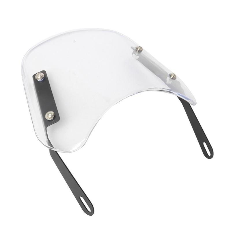 Motorcycle Windscreen Wind Deflector Motorcycle Windshield Clear View for CG125