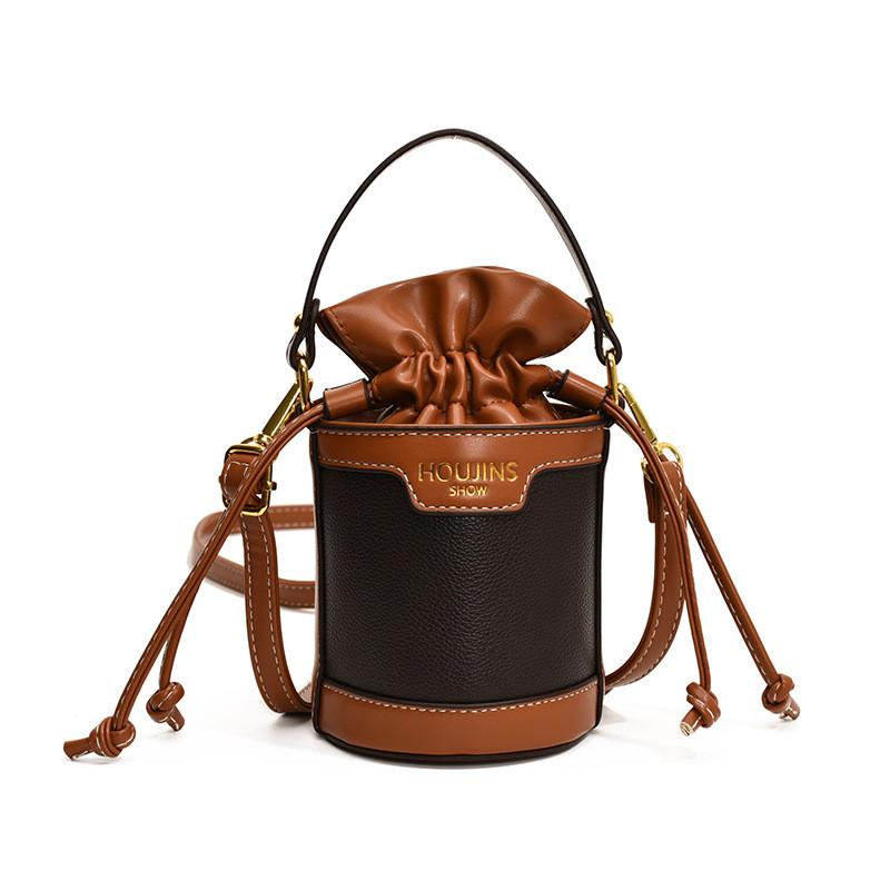 Stylish Princess Mini Bucket Bag For Kids In Trendy Color Block Design