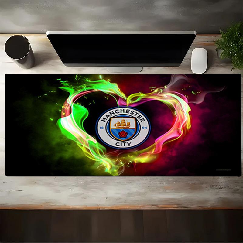Football Manchester Crest Mouse Pad, Gaming Mouse Pad, Keyboard Pad, Desk Decor for Computer Notebook Fan Gift Birthday Gift