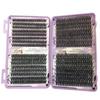 Large Capacity 40D Dense Mixed Eyelash Book: Feather Flow European & American Style Single Cluster Lazy Self-Grafting False Eyelashes